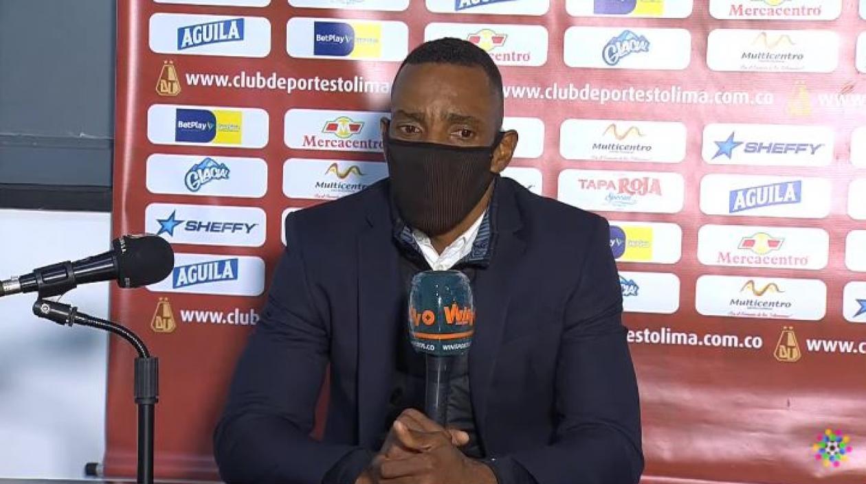 El entrenador de Junior, Luis Amaranto Perea.