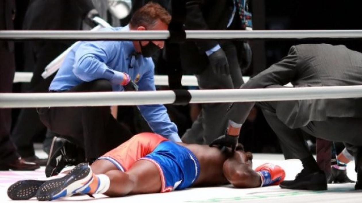 Nate Robinson en la lona. 