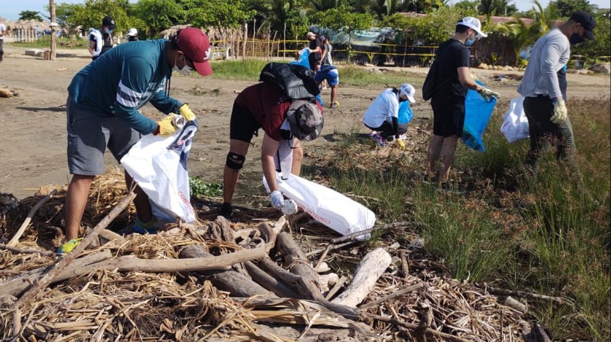 Recolección de basuras en Puerto Colombia