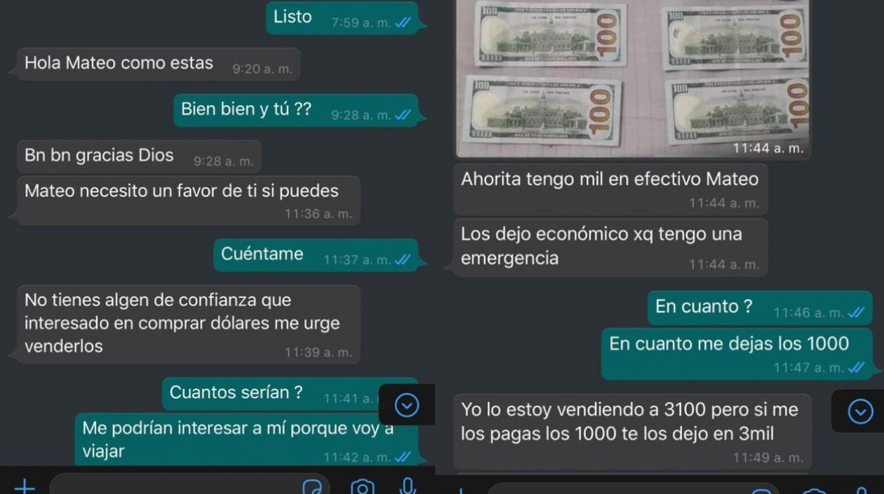 Imagen de las conversaciones.