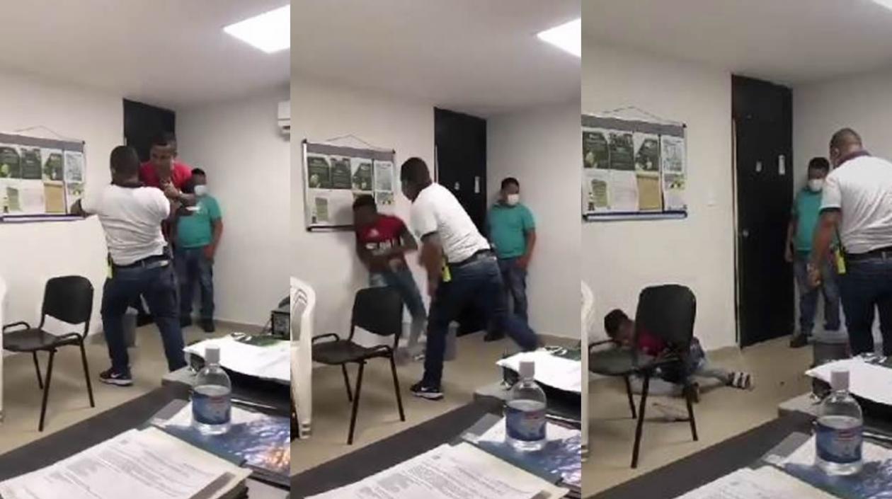 Momento en que se presentó la agresión. 