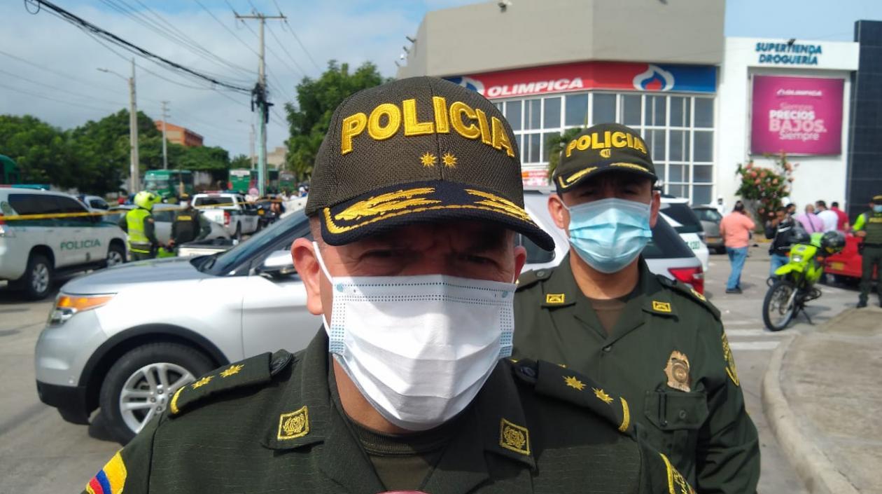 General Ricardo Alarcón, comandante de la Policía Metropolitana de Barranquilla.