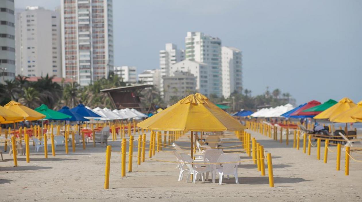 El quinto tramo dado en servicio en la playa biosegura de Bocagrande.