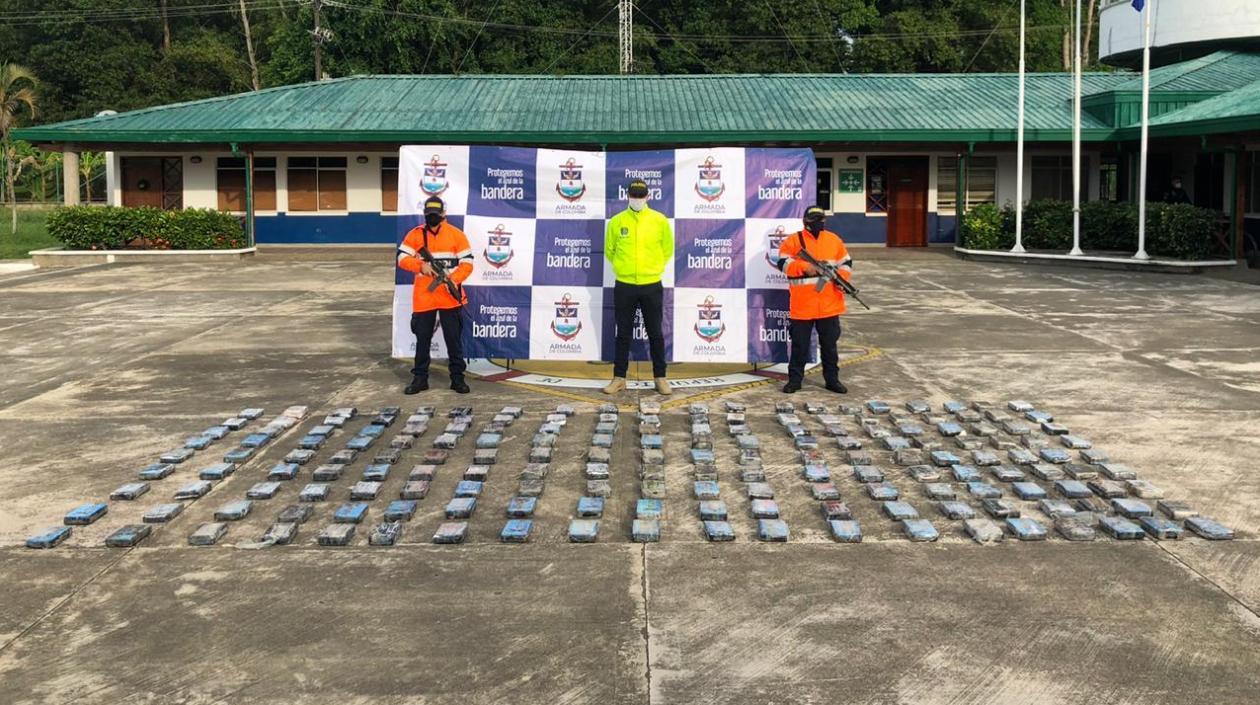 Droga decomisada por las autoridades. 