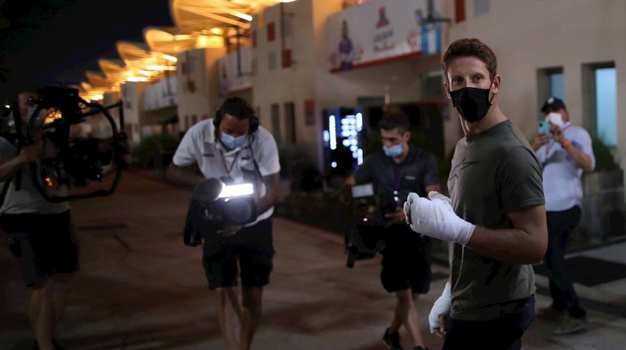 El piloto francés Romain Grosjean.