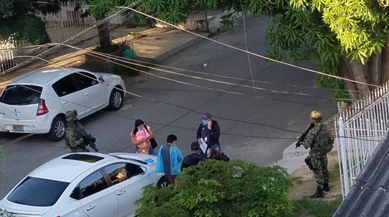 Una de las capturas realizadas en el barrio La Unión de Barranquilla. 