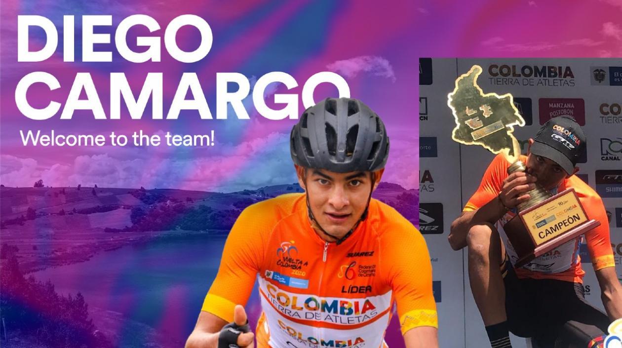 Así le dio la bienvenida el EF a Diego Camargo. 