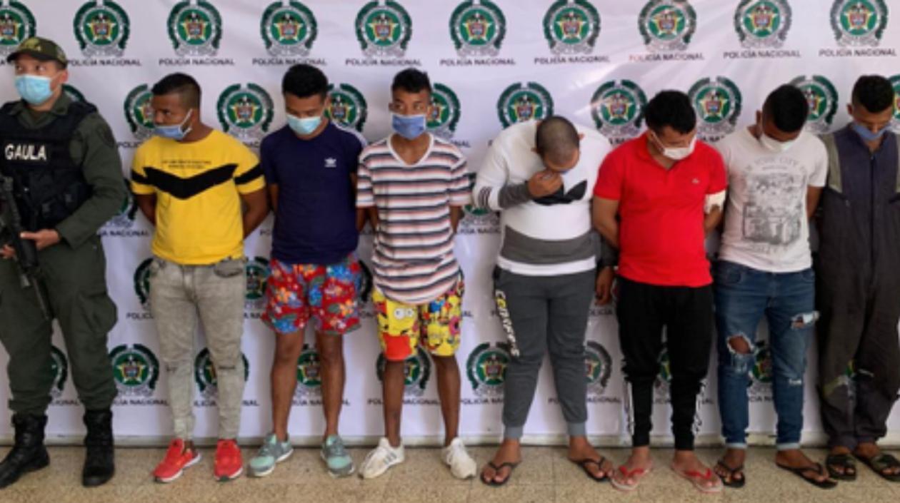 Banda de 'Los Americanos', desmantelada por el Gaula de la Policía. 