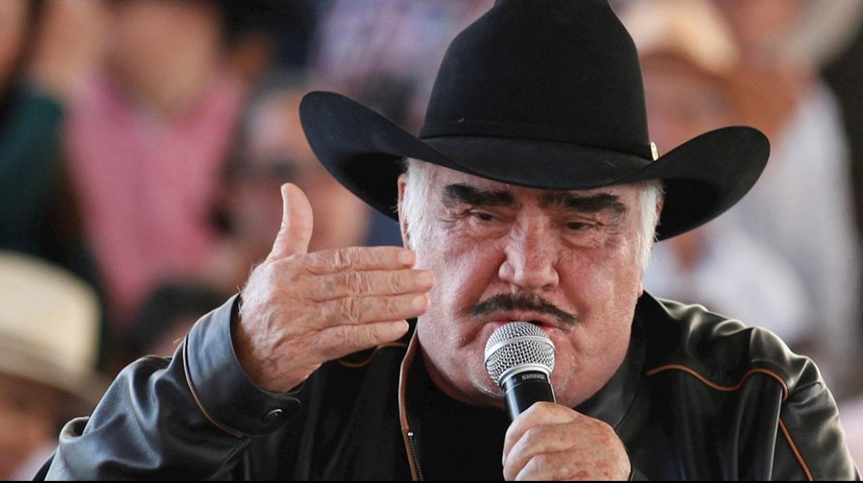 Vicente Fernández, cantante mexicano.