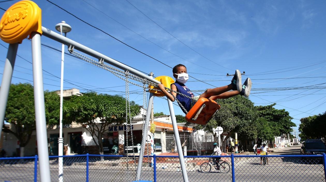 Los niños beneficiados por nuevos espacios.