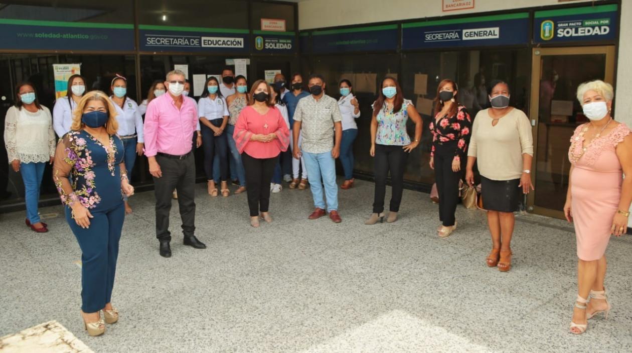 Secretaría de educación de Soledad y sus funcionarios. 