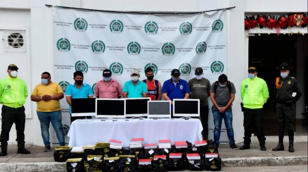 Las capturas fueron realizadas por la Policía. 