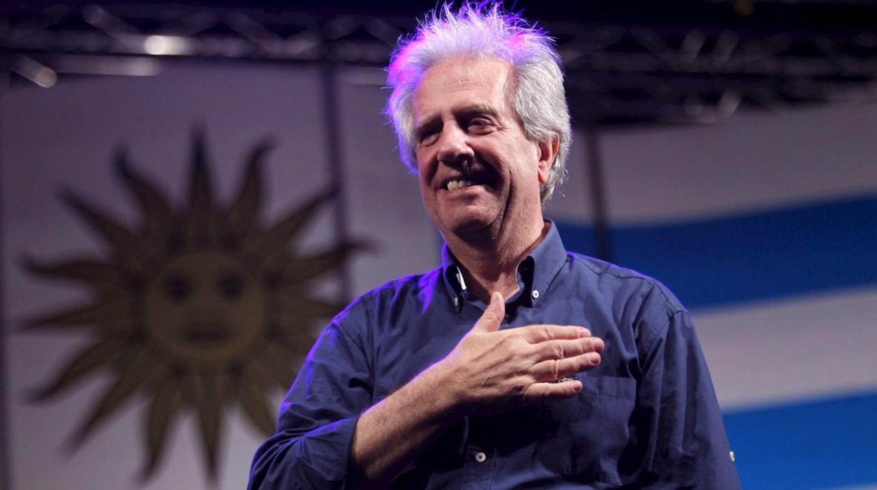  Fotografía de archivo del ex presidente uruguayo Tabaré Vázquez, que falleció a los 80 años tras una larga enfermedad.