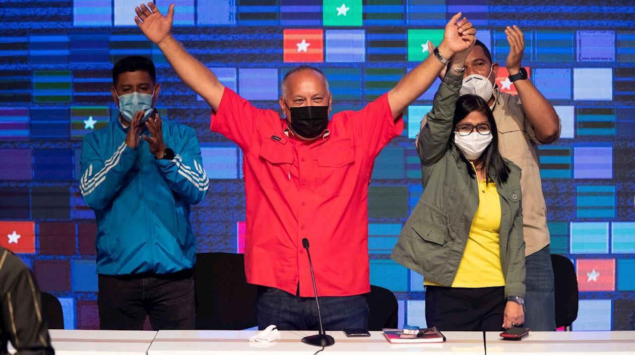 La celebración de Diosdado Cabello.