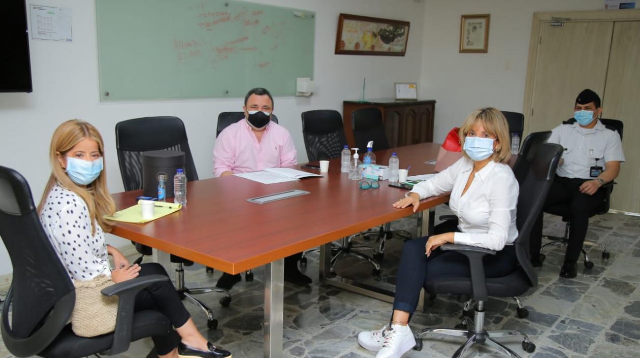 Reunión de la Gobernadora, el Secretario del Interior y el Inpec.