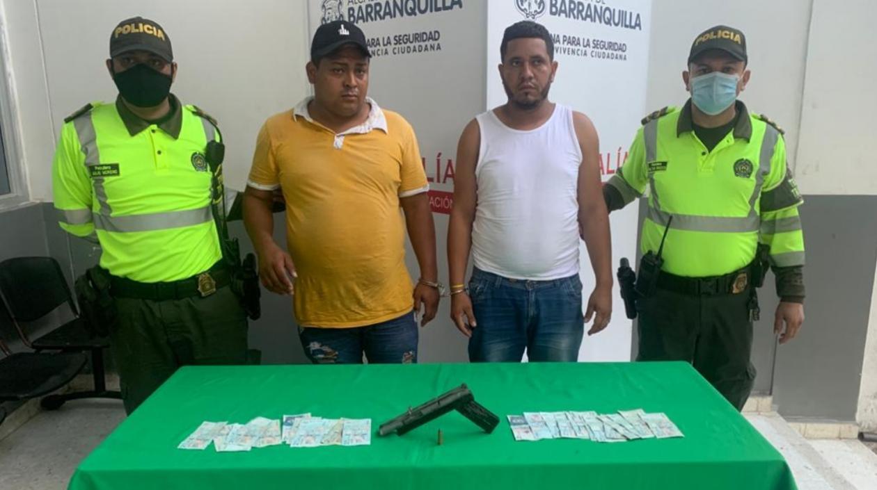 Los dos capturados fueron conducidos a la URI de la Fiscalía. 