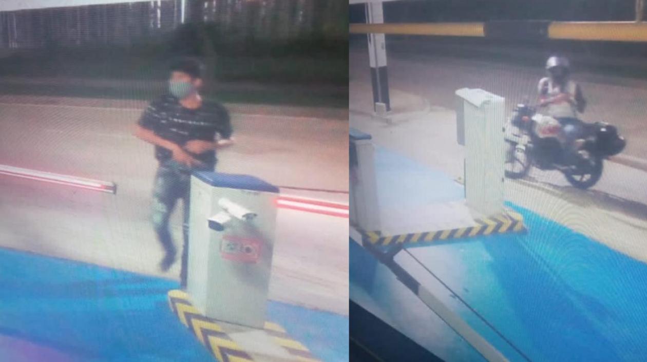 Los dos atracadores que le cometieron el hurto a Juancho De la Espriella.