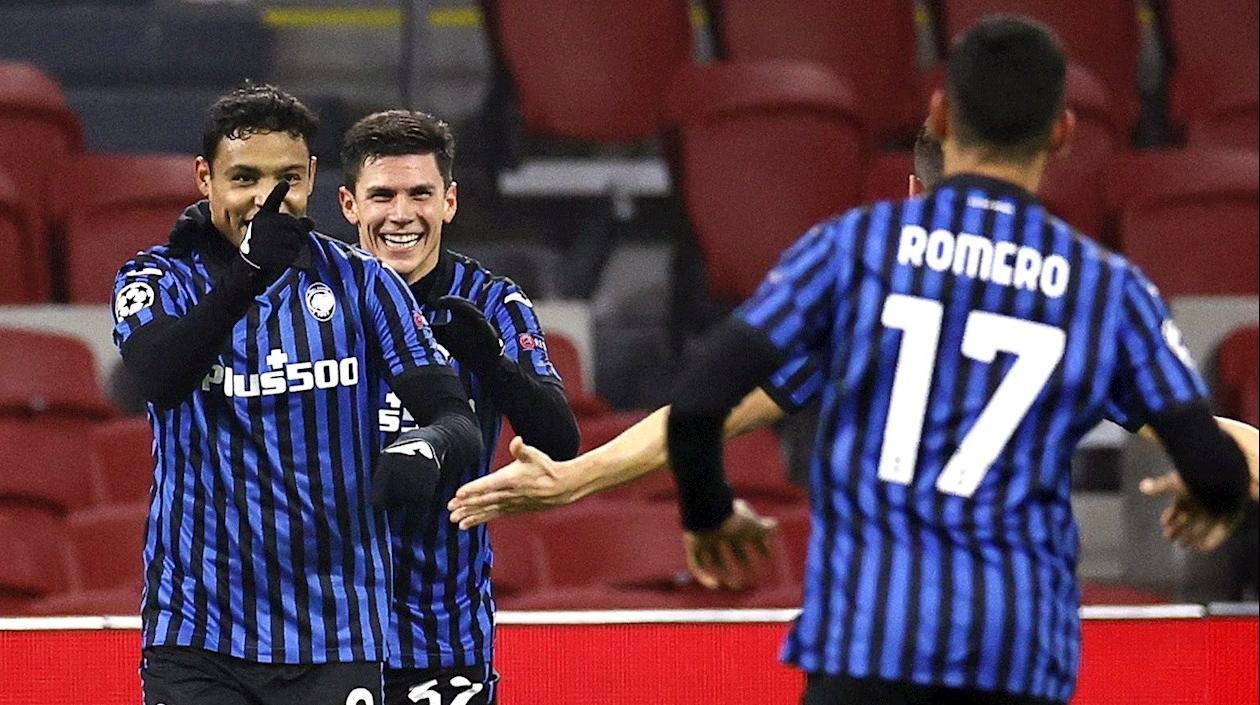 Luis Muriel festeja su gol. 