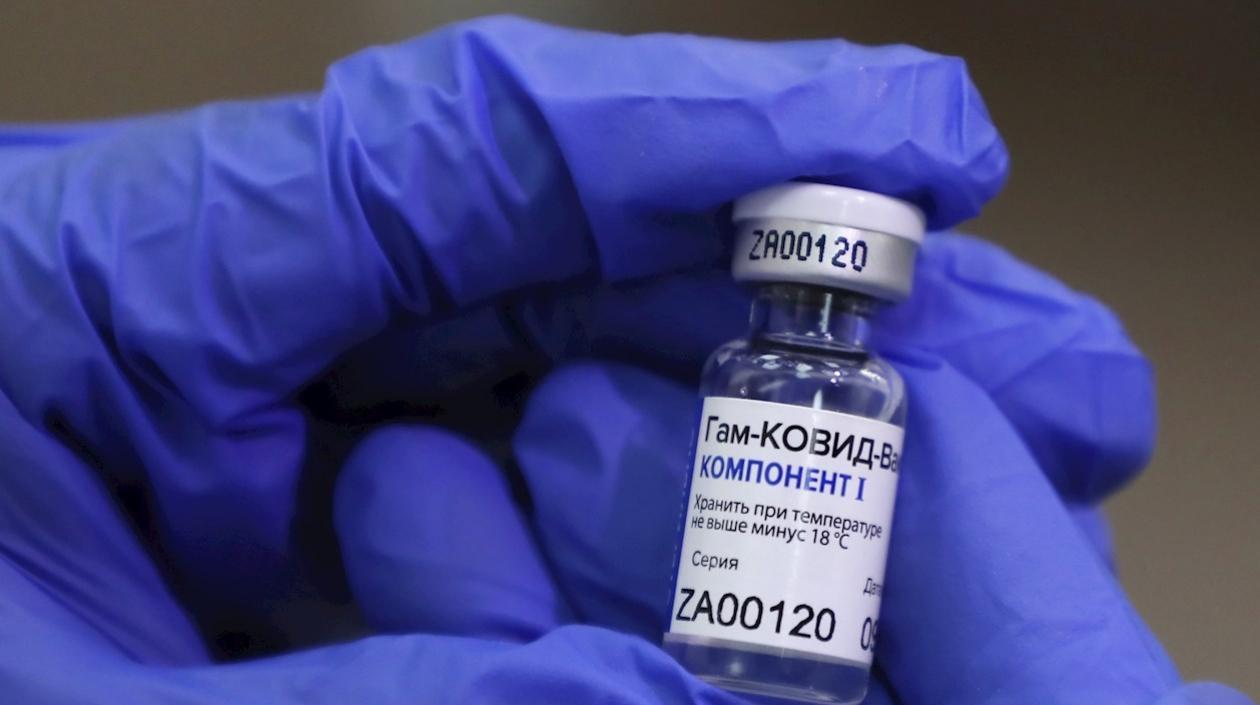 Foto de la actual vacuna que es aplicada en Rusia.