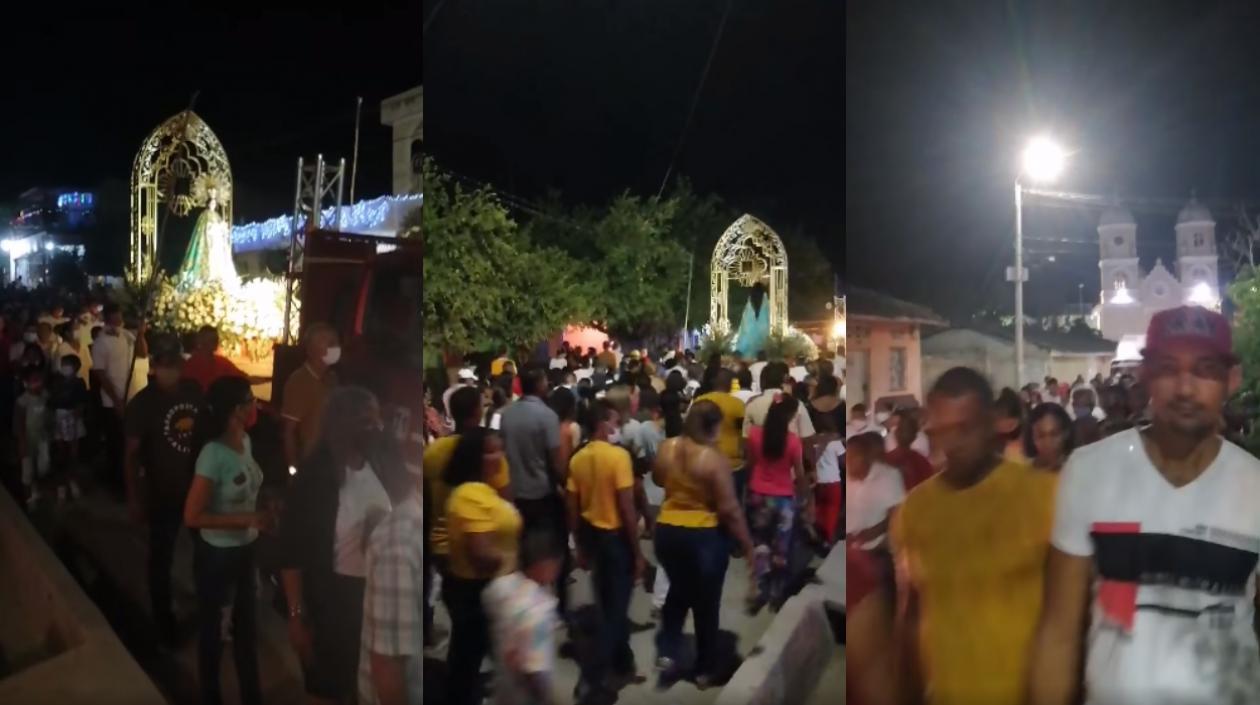 Imágenes de la procesión.