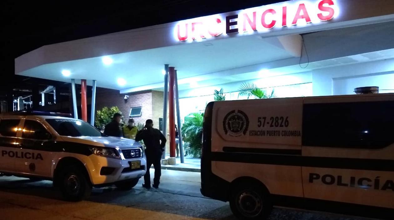 Los heridos en Puerto Colombia fueron trasladados al hospital municipal.