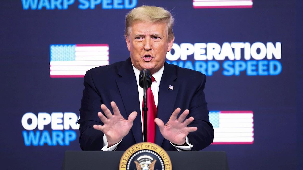 El presidente estadounidense saliente, Donald Trump.