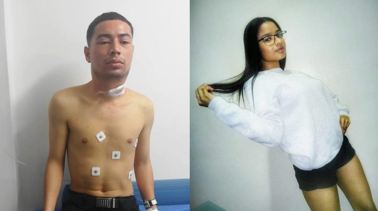  Eduardo José Garcés Florez y su exnovia Lina Marcela Caballero Zabaleta.