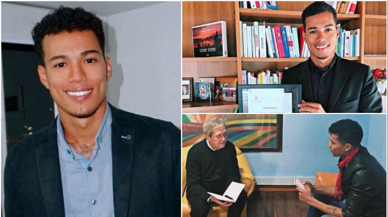 Efraín Dawkins Sanmiguel, periodista raizal barranquillero, que estará en una audiencia privada con el Papa.