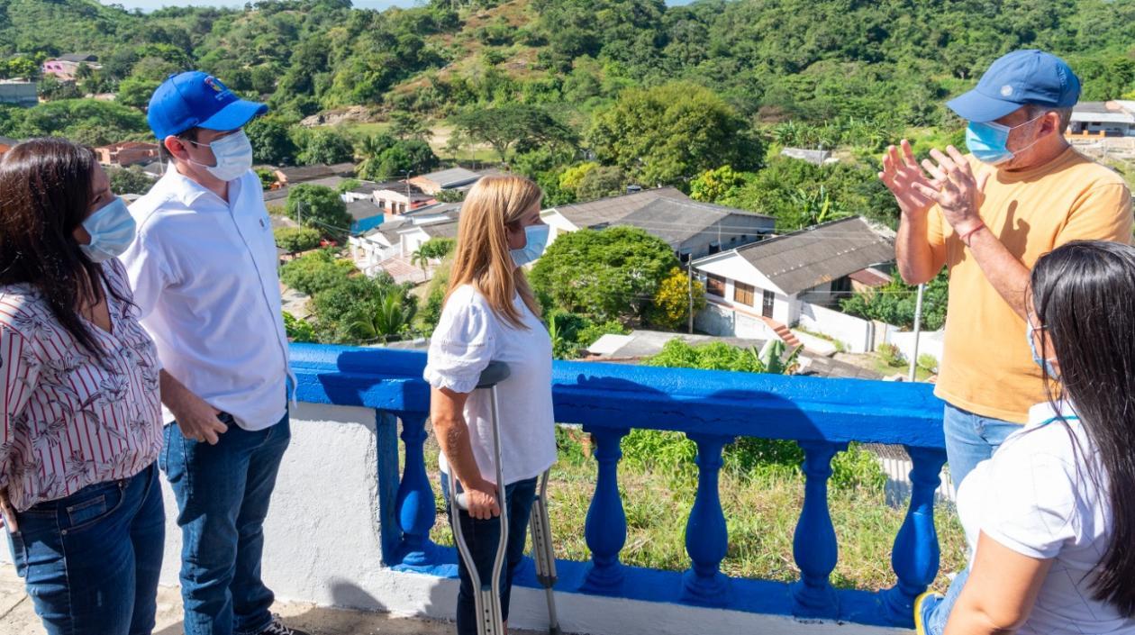 La Gobernadora Elsa Noguera en Usiacurí.