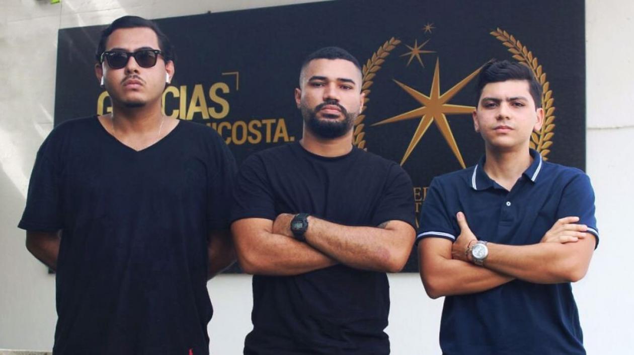 Johan Peluffo Acosta, Flavio Mendoza Triana y Santiago Iglesias Arrieta.