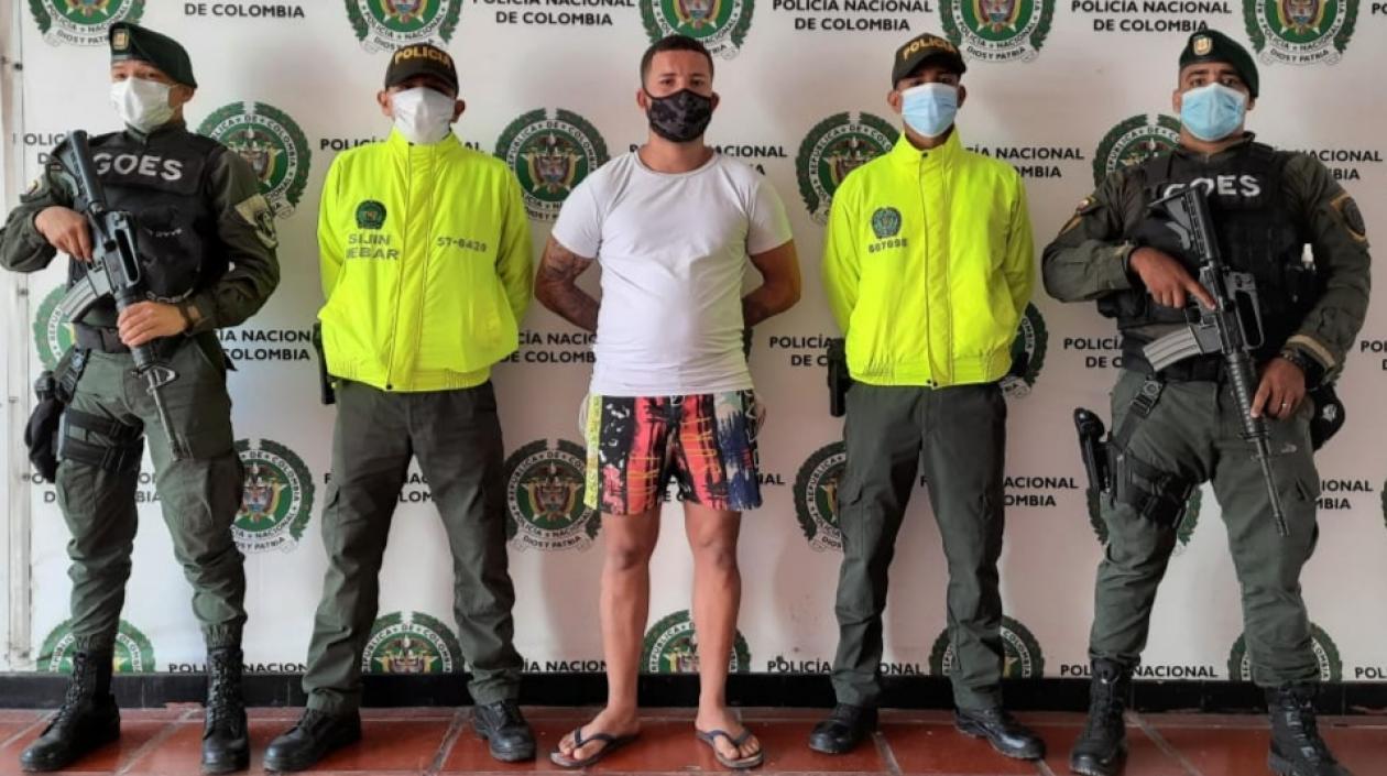 Abraham Alfredo López Caballero, el capturado.