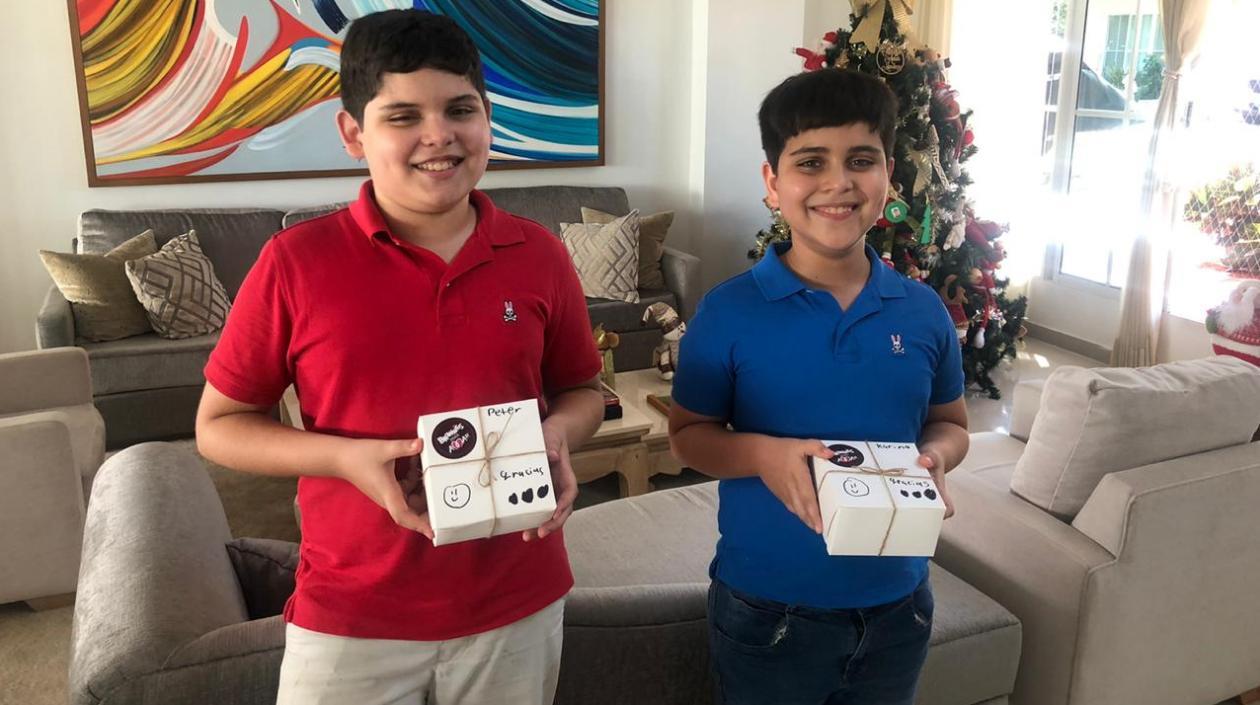 Elías y Salim Amar, creadores de "Brownies para Amar".