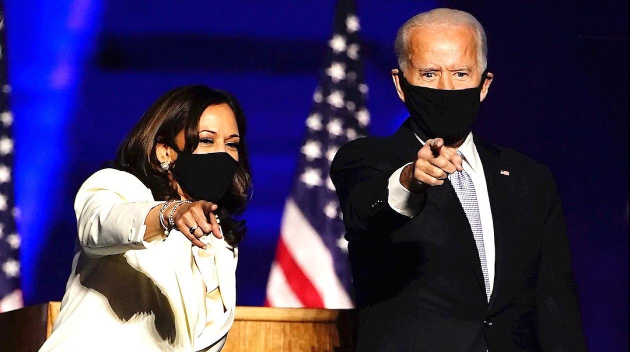 Joe Biden con la Vicepresidenta electa, Kamala Harris.