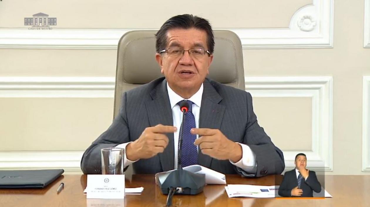 Ministro de Salud, Fernando Ruíz.