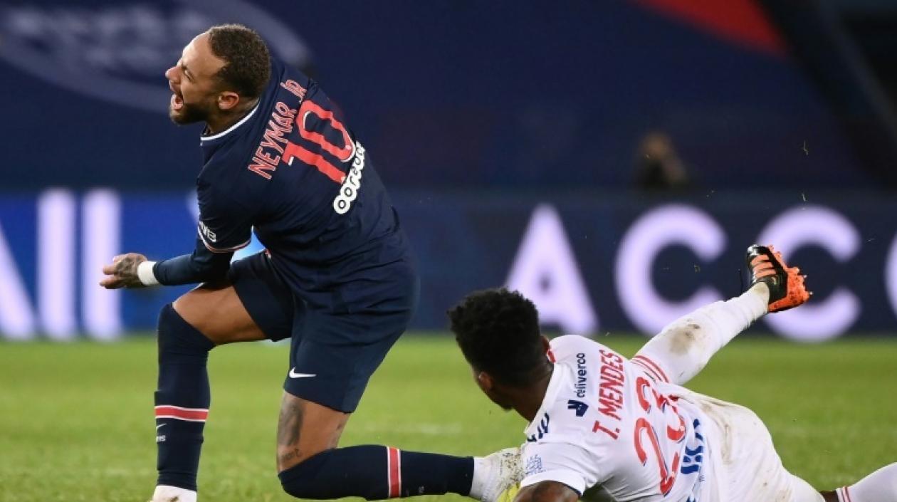 La lesión que sufrió Neymar.