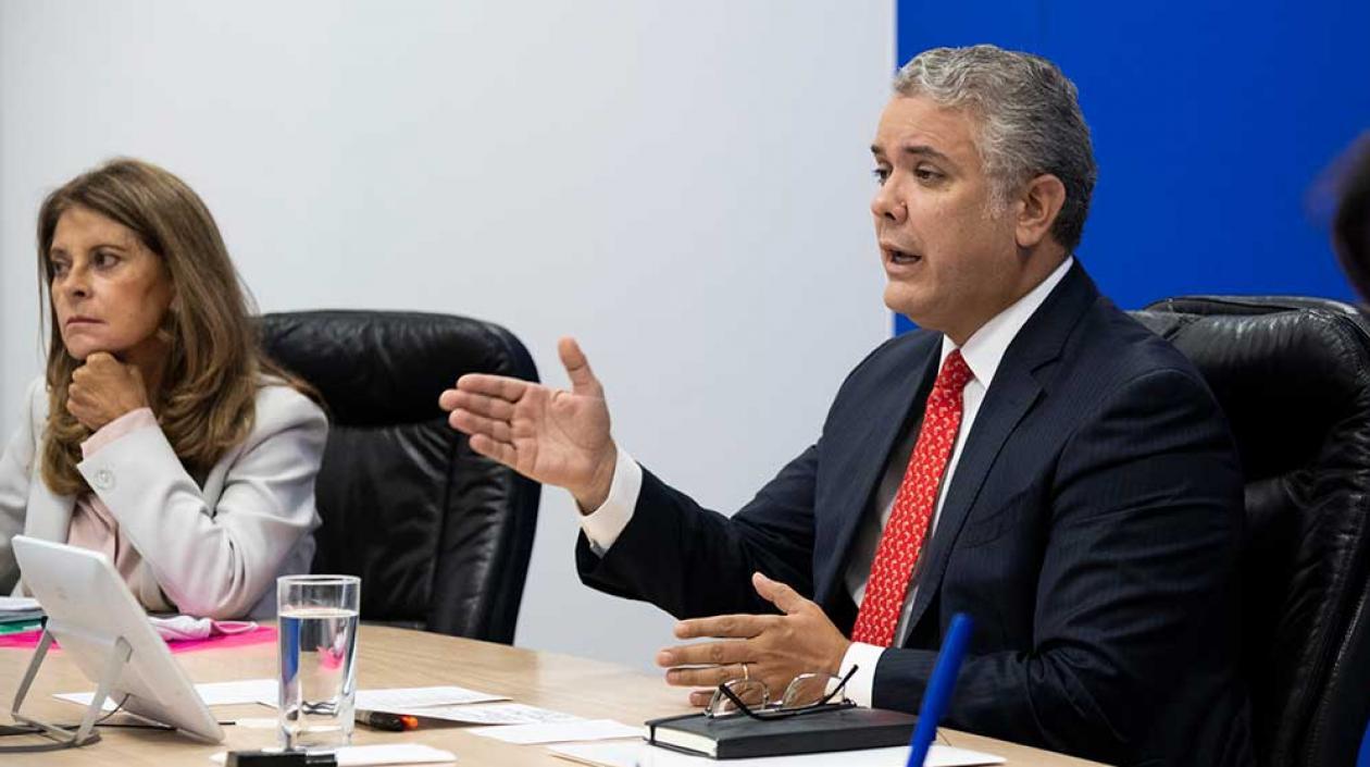 Presidente Duque y vicepresidenta Marta Lucía Ramírez.