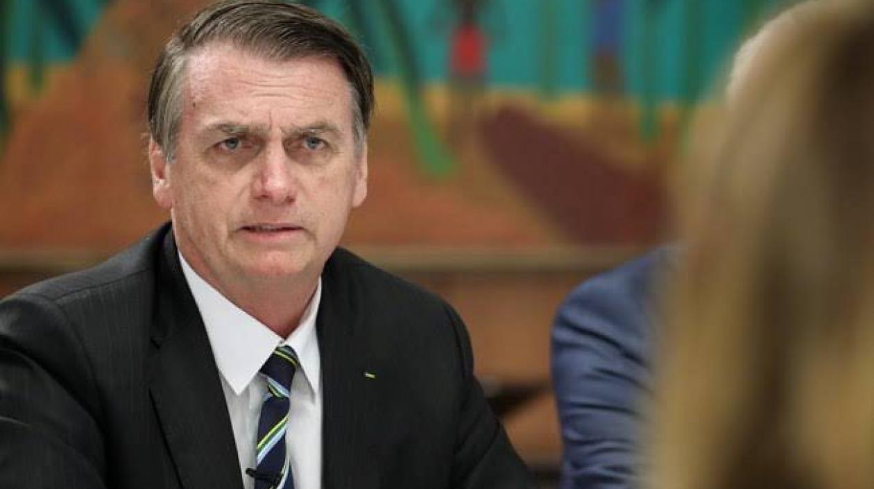 El mandatario brasileño, Jair Bolsonaro.