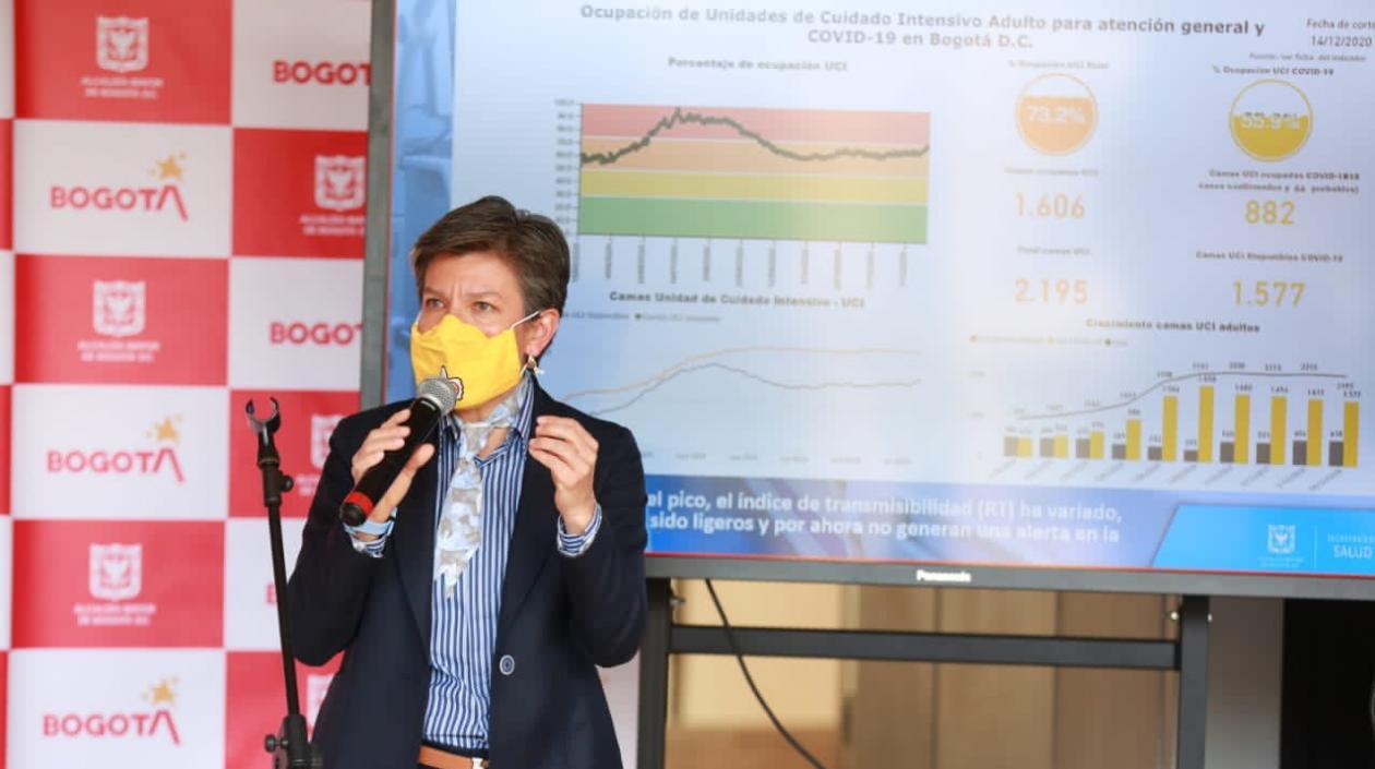 Claudia López, alcaldesa de Bogotá.