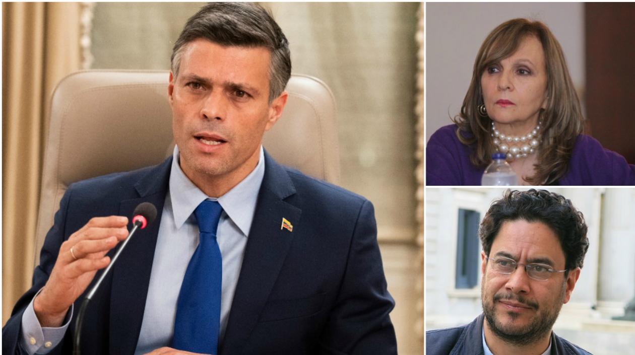 Los congresistas de oposición Ángela Robledo e Iván Cepeda criticaron intervención de Leopoldo López en programa del Covid-19.