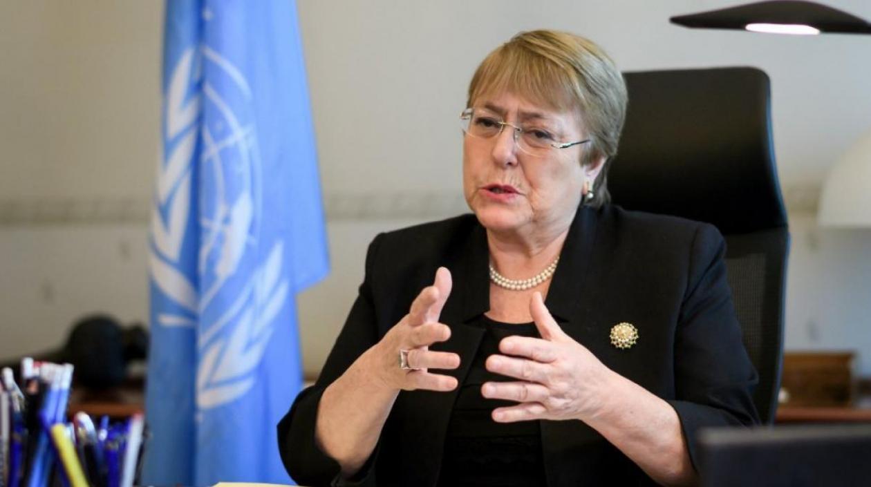 La alta comisionada de la ONU para los derechos humanos, Michelle Bachelet.