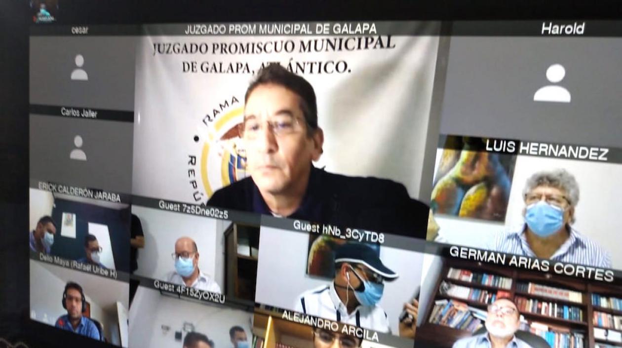 Imagen de la audiencia a jueces y Fiscal capturados en caso Unimetro.