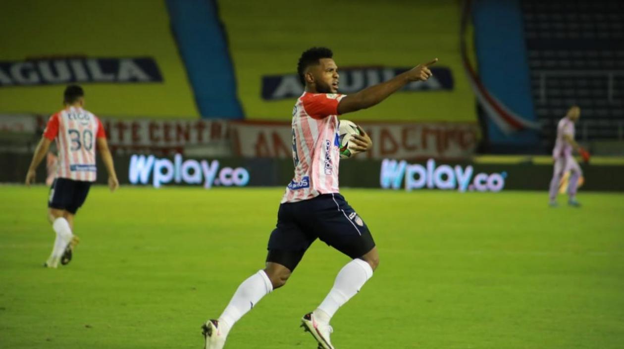 Miguel Ángel Borja, goleador de Junior. 