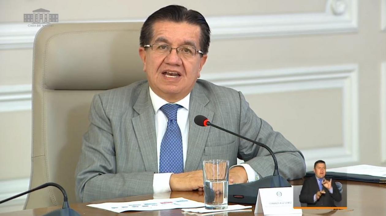 Ministro de Salud, Fernando Ruiz.