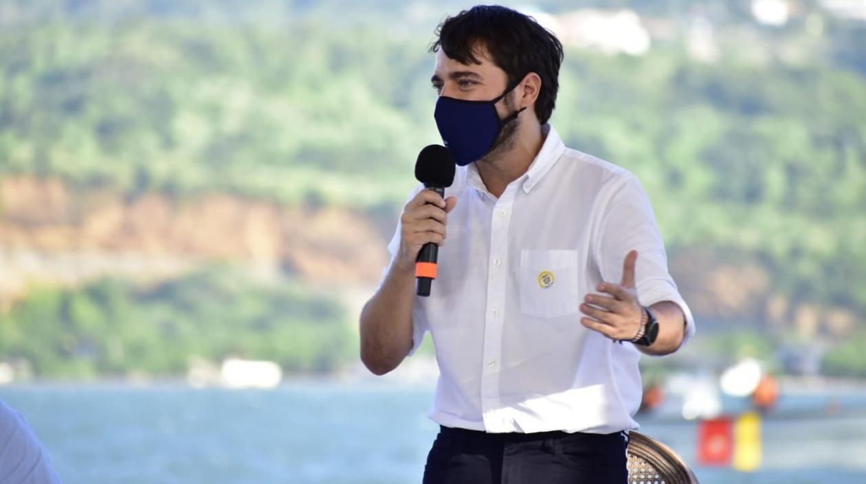 El Alcalde de Barranquilla, Jaime Pumarejo.