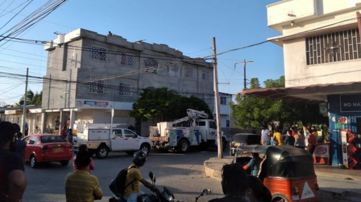 Lugar donde ocurrió el fatal accidente. 