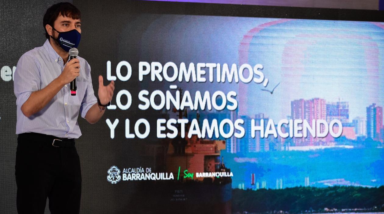 El Alcalde de Barranquilla, Jaime Pumarejo.