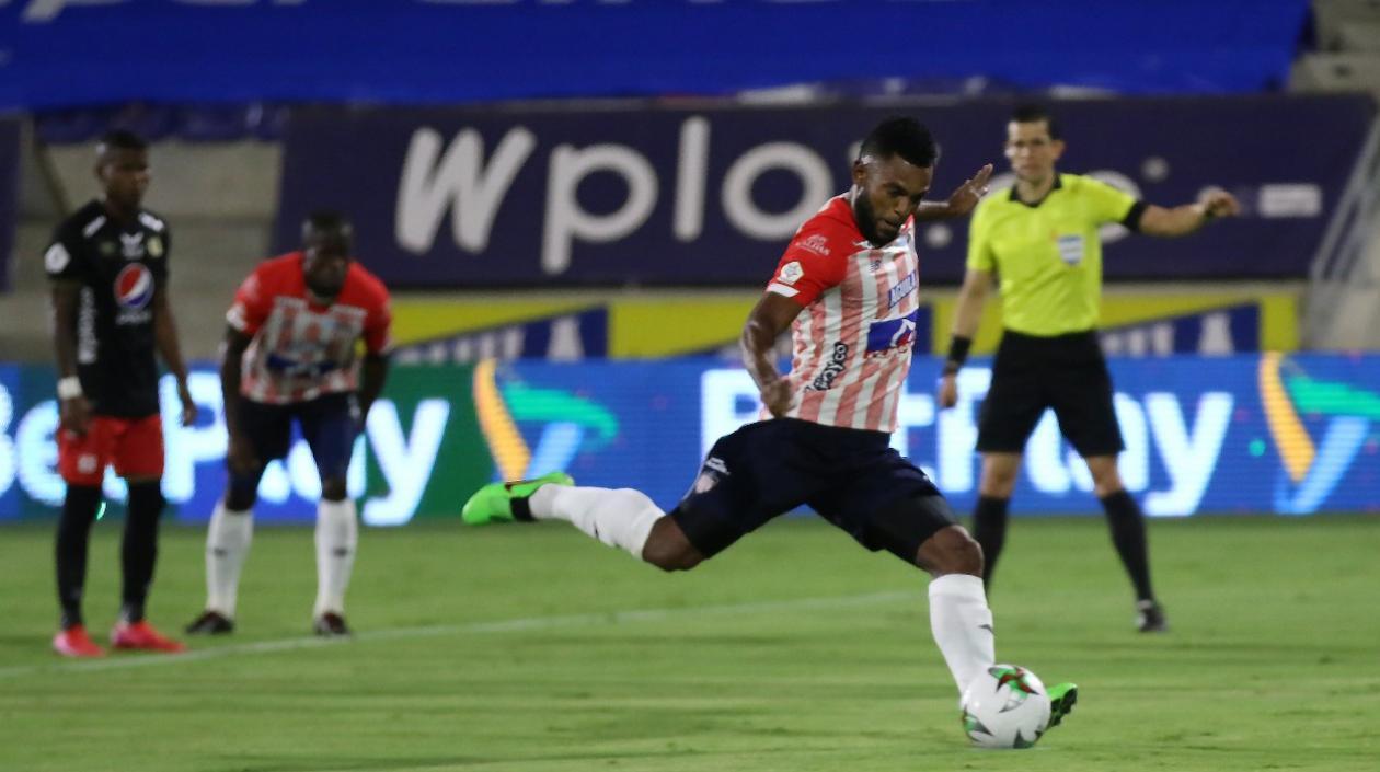 Miguel Ángel Borja, goleador de Junior. 