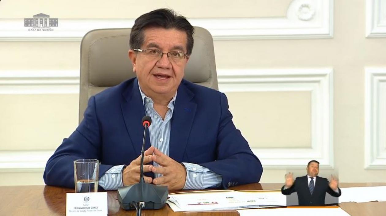 Ministro de Salud, Fernando Ruíz.