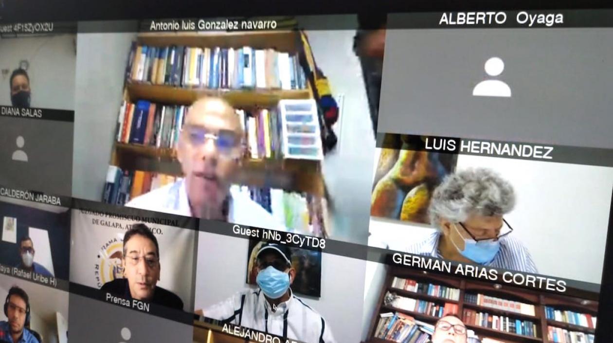 El abogado Antonio González Navarro, participando en las audiencias.