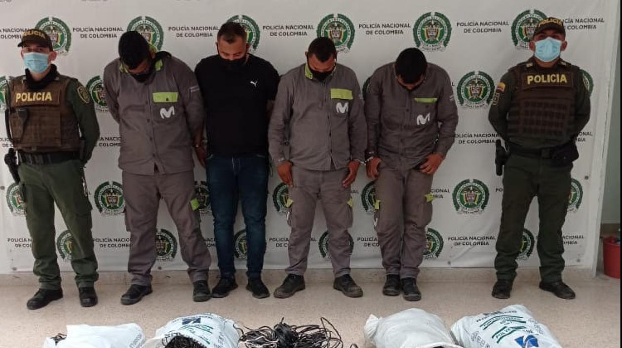 Capturados con cables robados